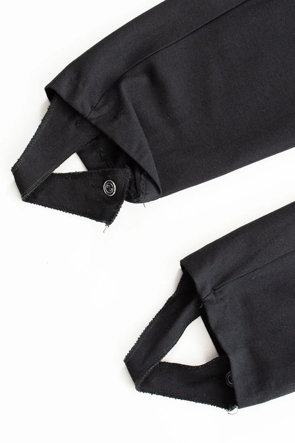 1940s 1950s Black Stirrup Pants | small