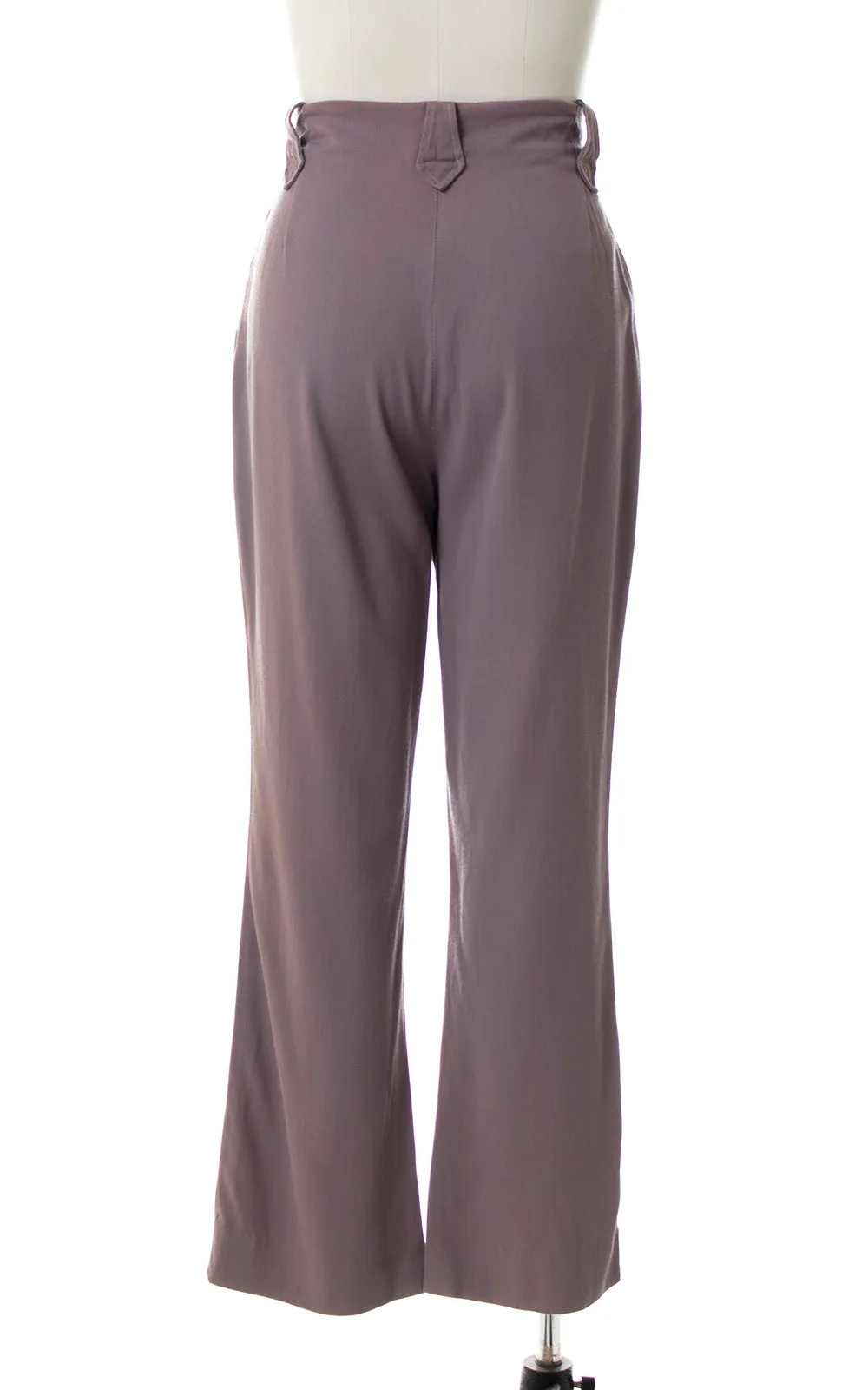 1950s 1960s Mauve Western Pearl Snap Bootcut Pants | medium