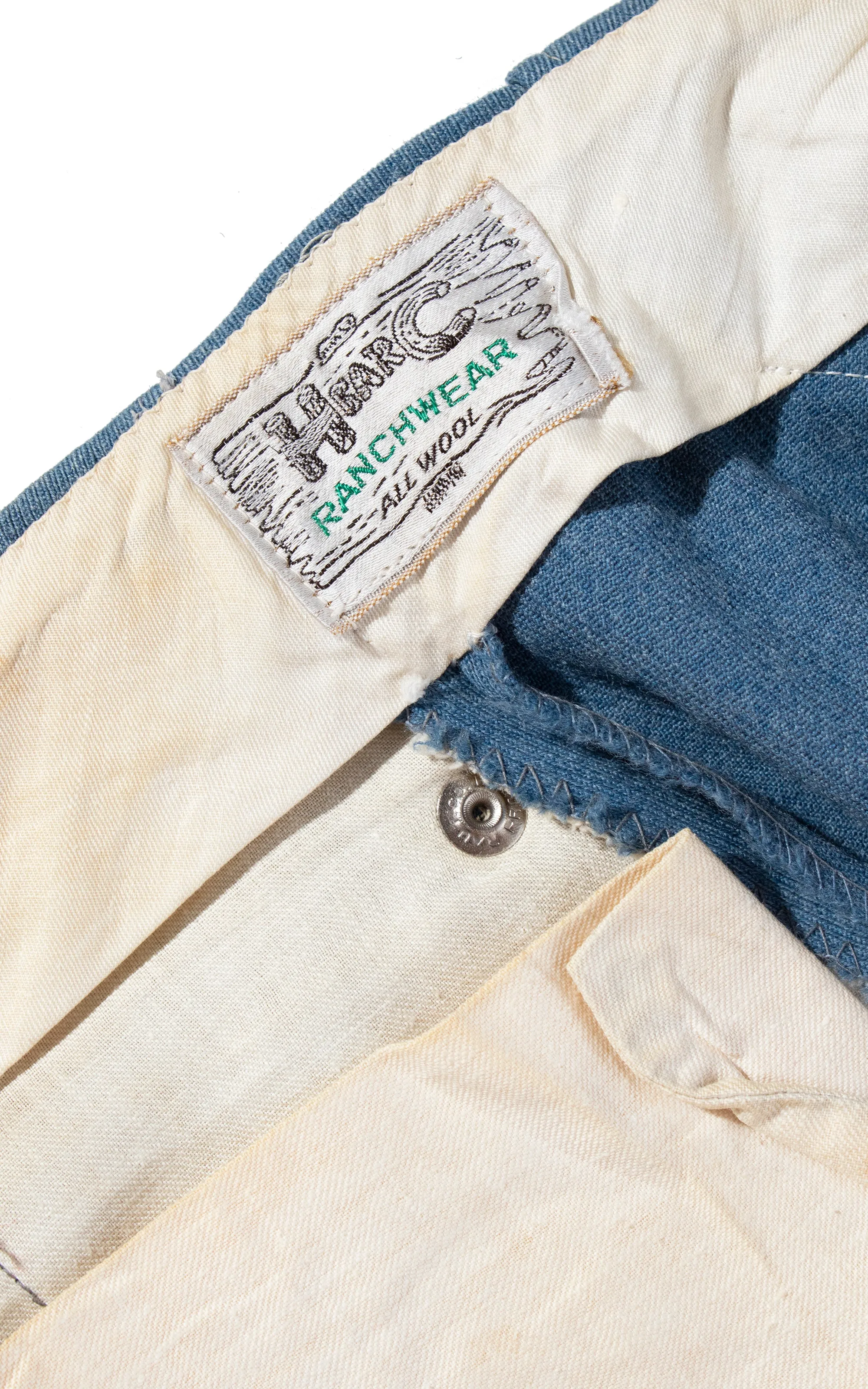 1970s H BAR C Wool Western Pants | small