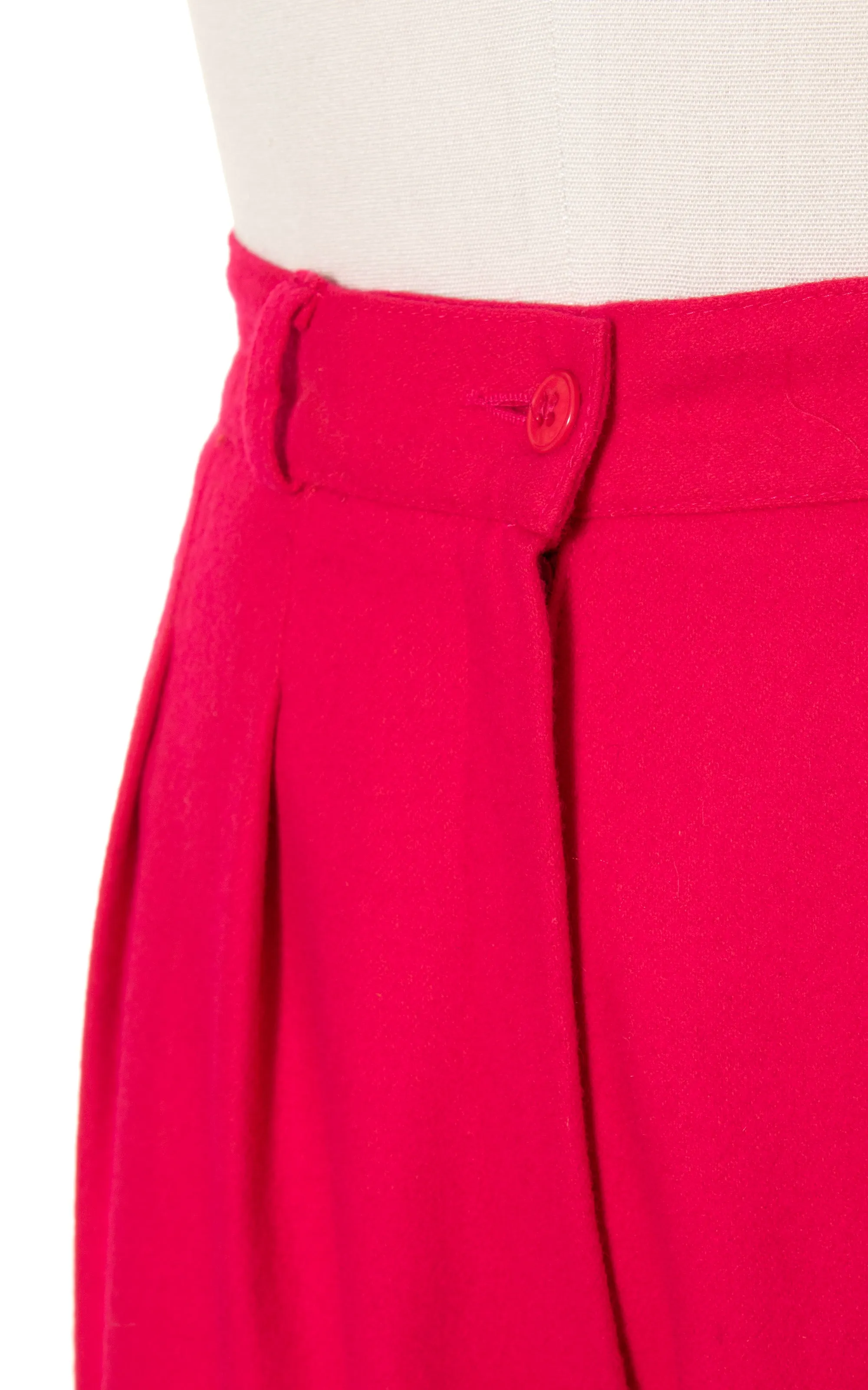 1980s ALBUM BY KENZO Hot Pink Wool Pants | small