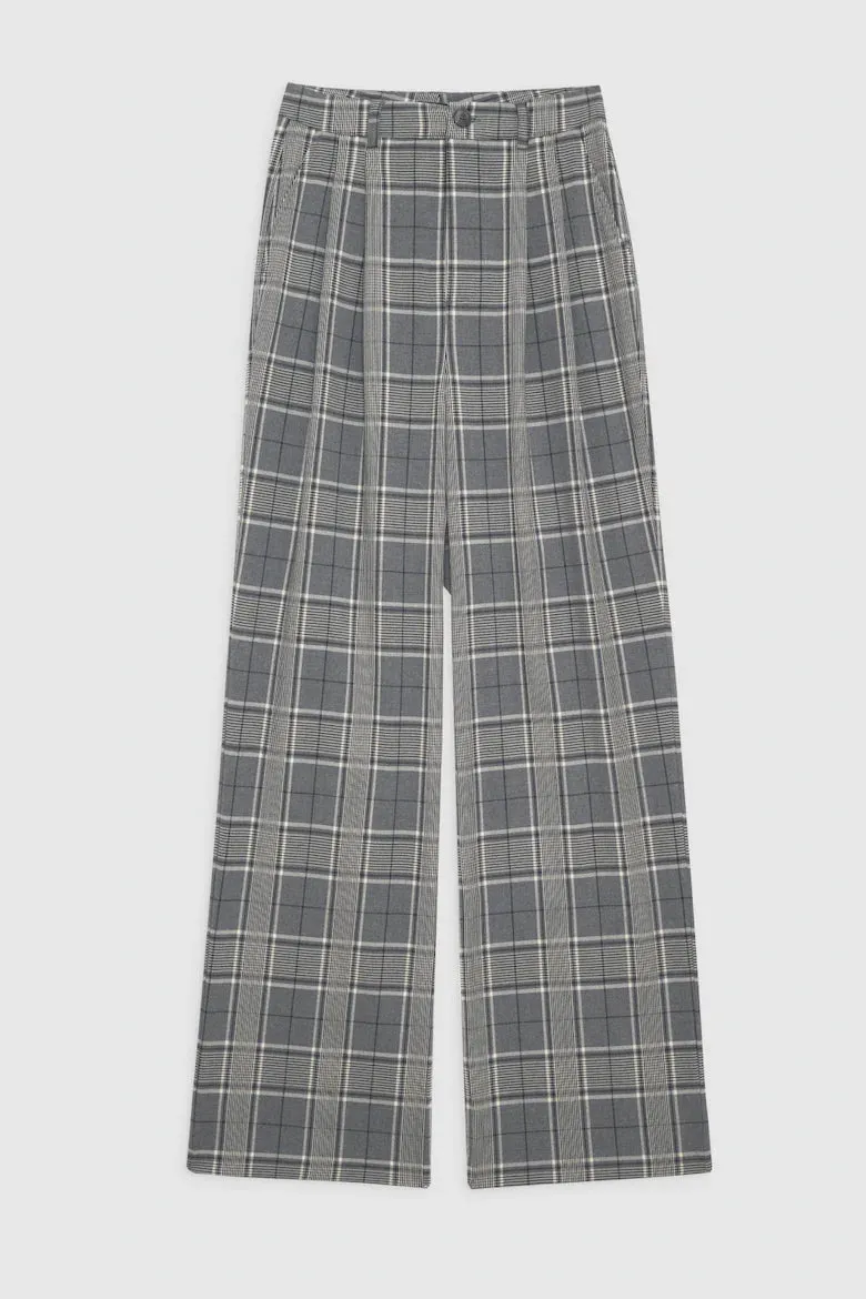 AB Carrie Pant - Grey Plaid
