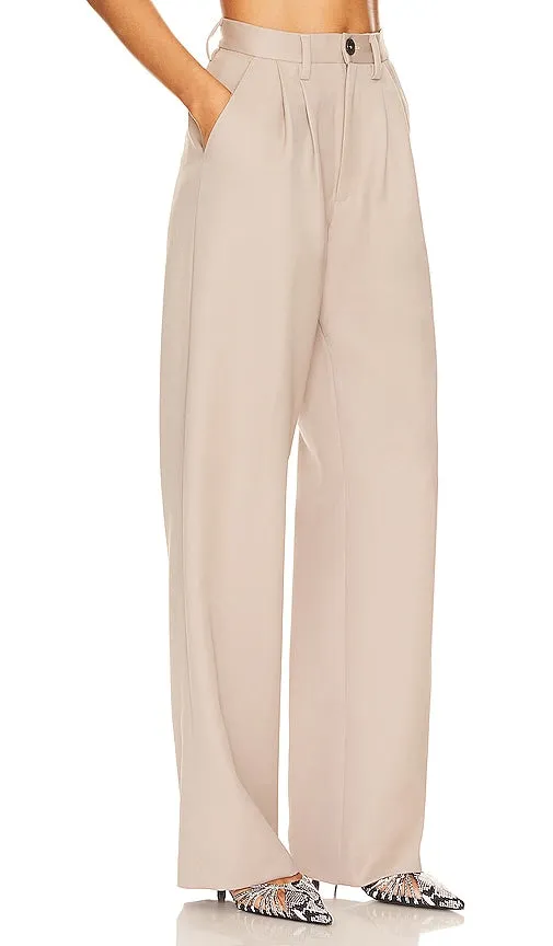 ANINE BING Carrie Pant in Beige