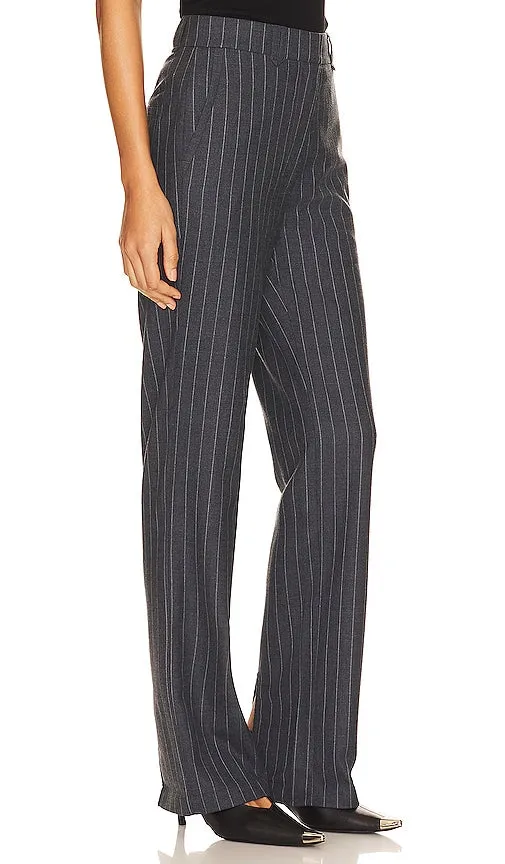 ANINE BING Drew Pant in Charcoal