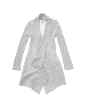 Autumn Cashmere Rib Drape Cardigan