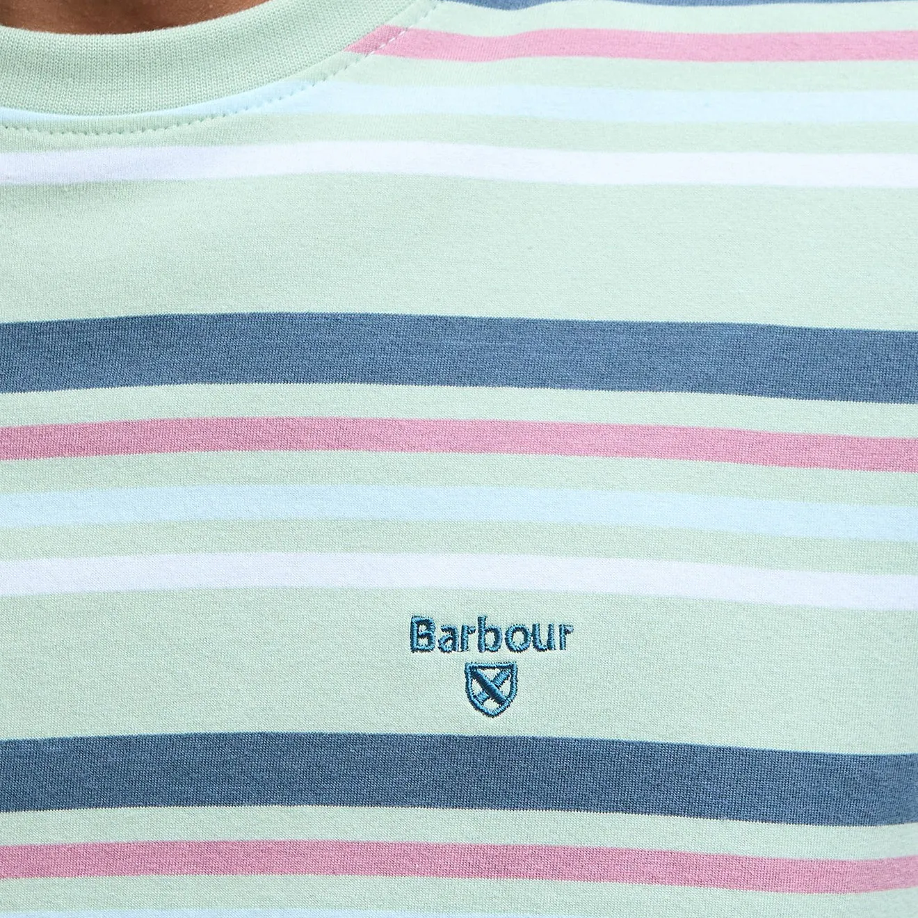 Barbour Houstead Stripe Tailored Fit T-Shirt Pale Apple
