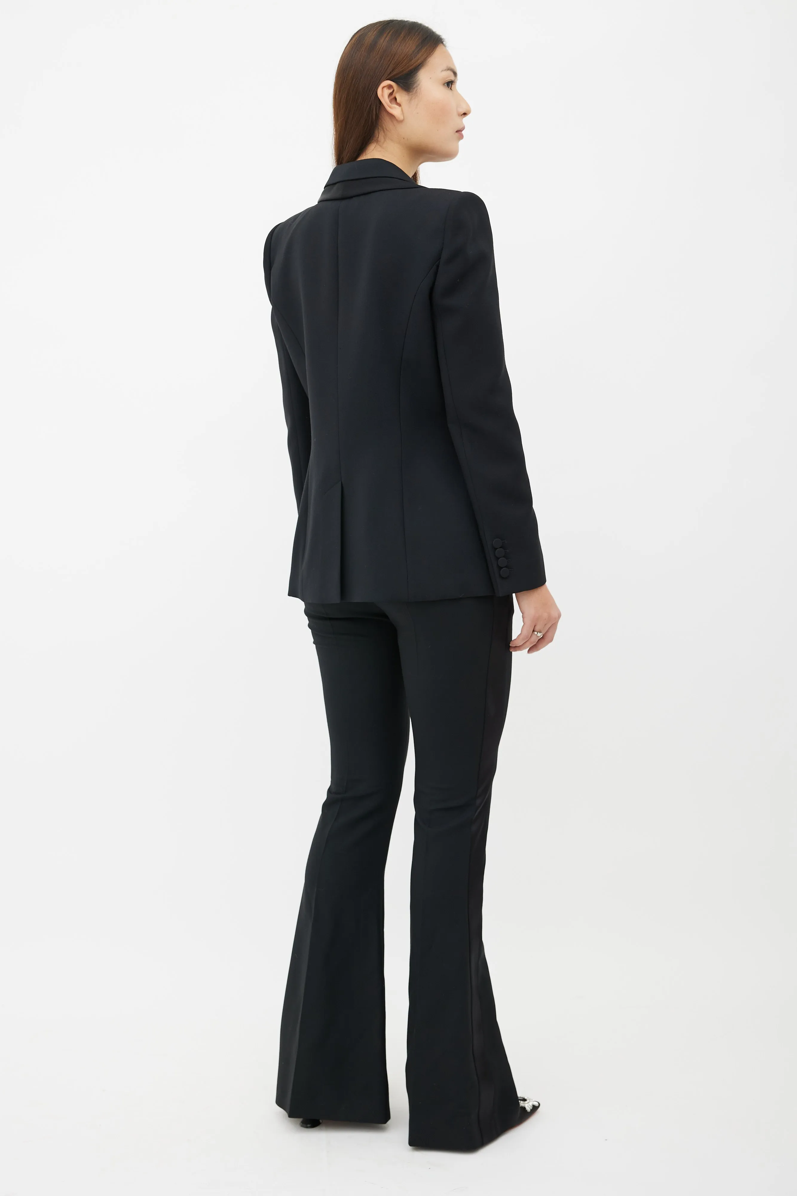 Black & Pink Two Piece Suit