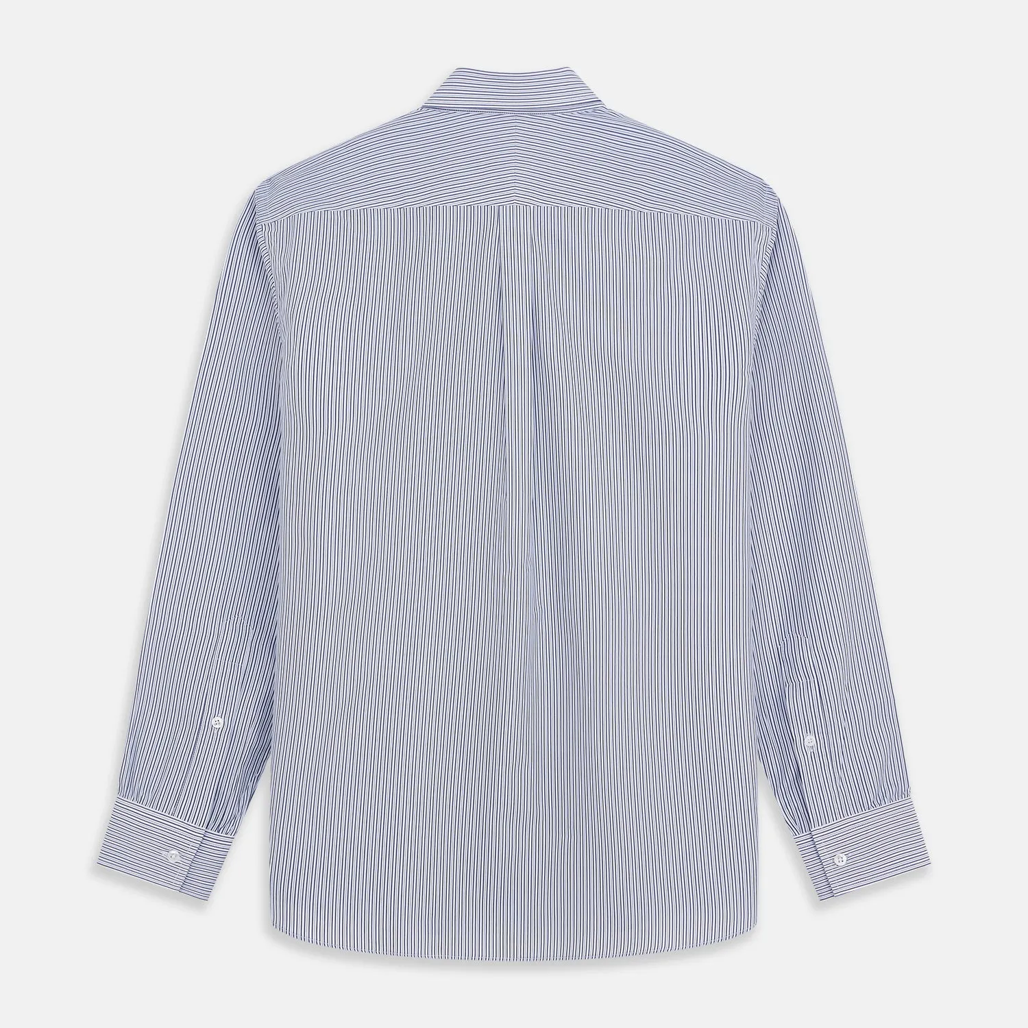 Blue Multi Stripe Cotton RE-PURPOSE Weekend Fit Finch Shirt