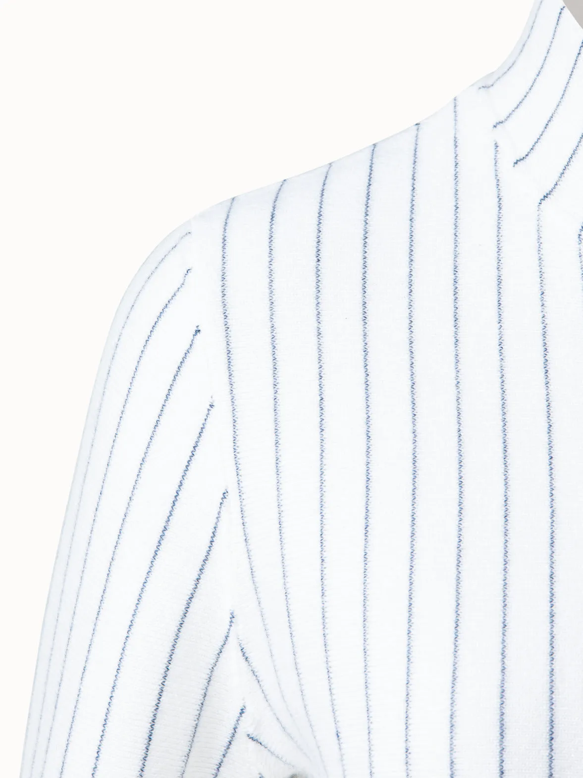 Cashmere Double Face Striped Knit Cardigan