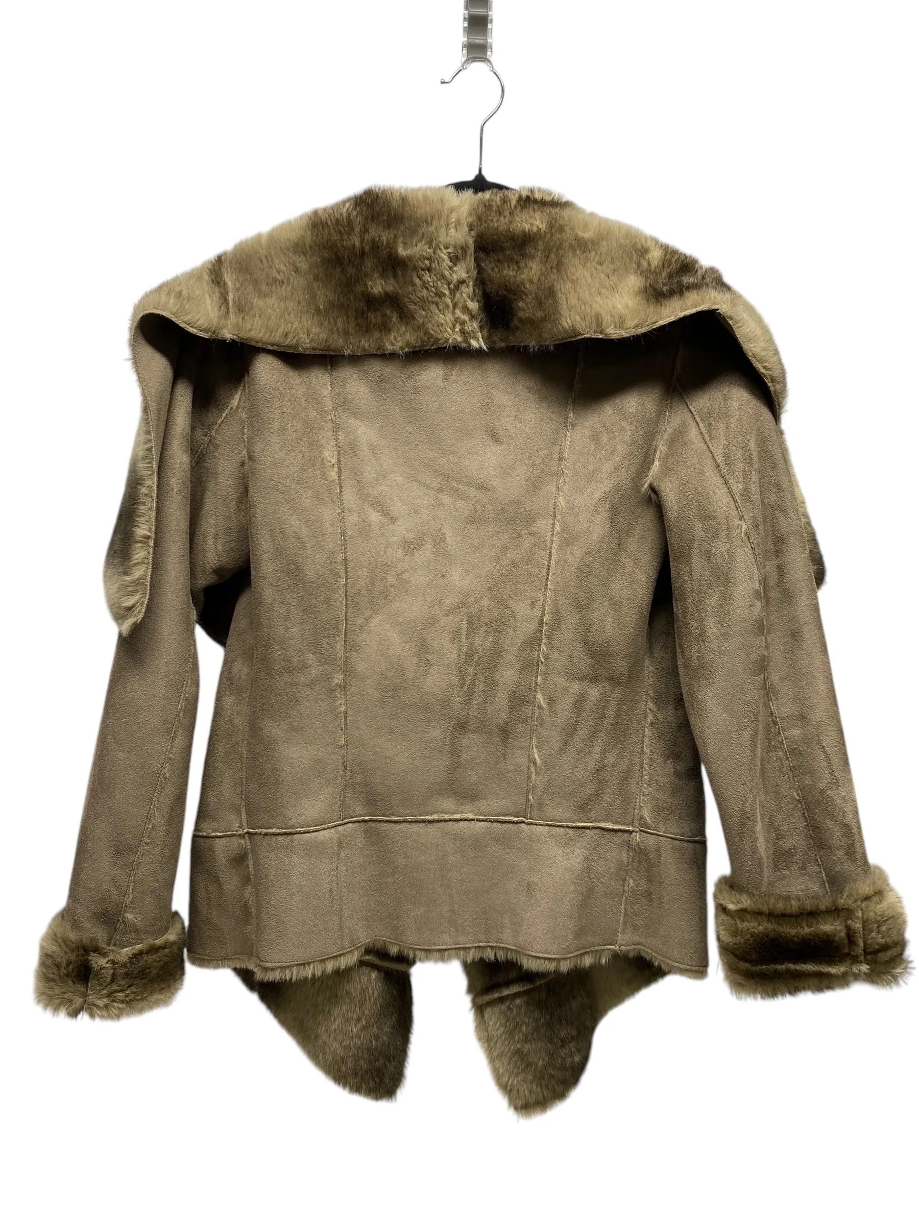 Coat Faux Fur & Sherpa By Clothes Mentor In Brown, Size: Xs