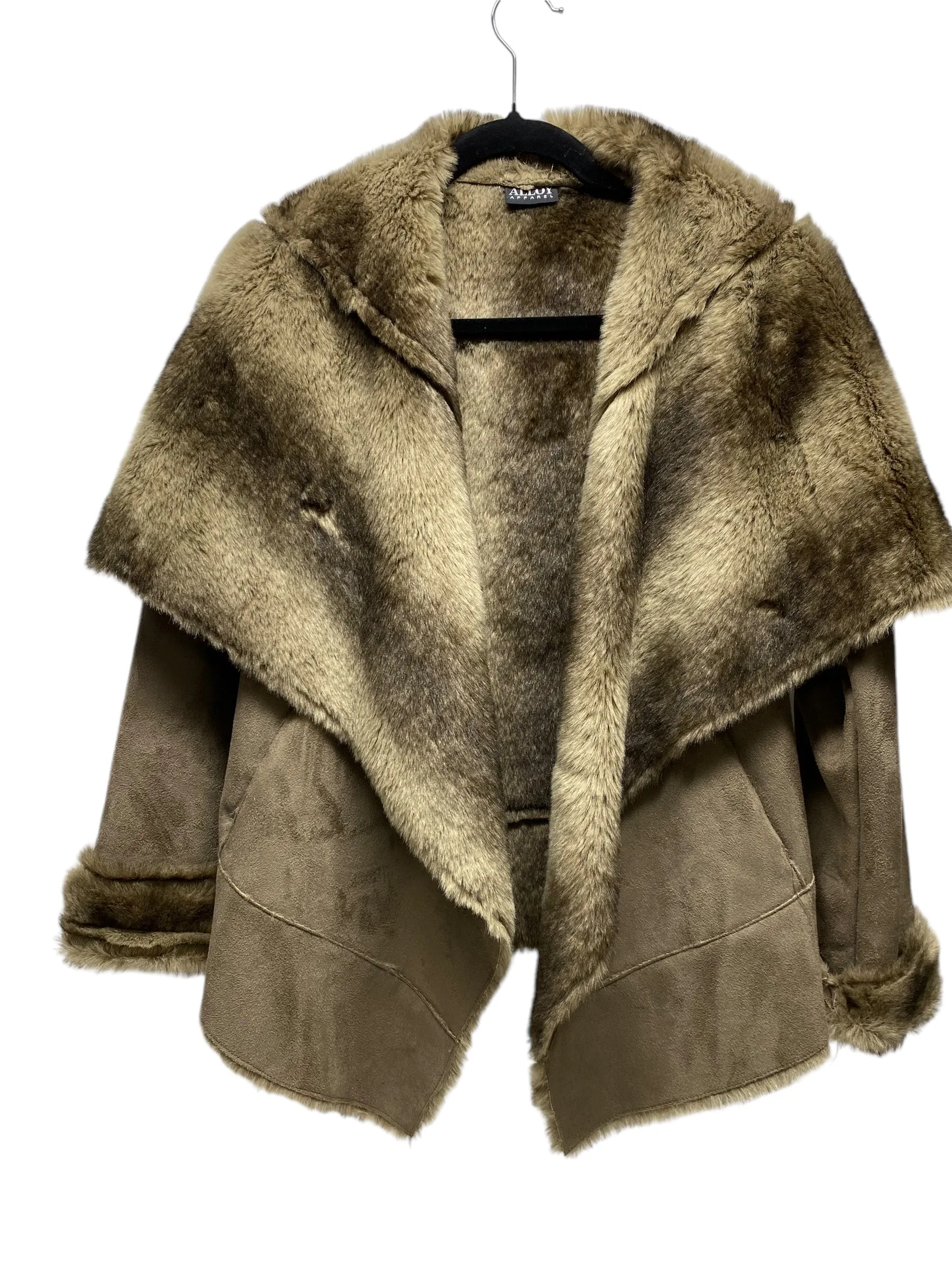 Coat Faux Fur & Sherpa By Clothes Mentor In Brown, Size: Xs