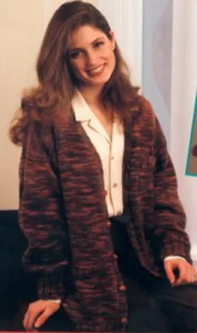 Earthtone Unisex Knit Cardigan Pattern