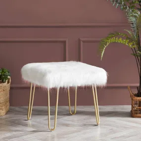 Faux Fur Ottomans
