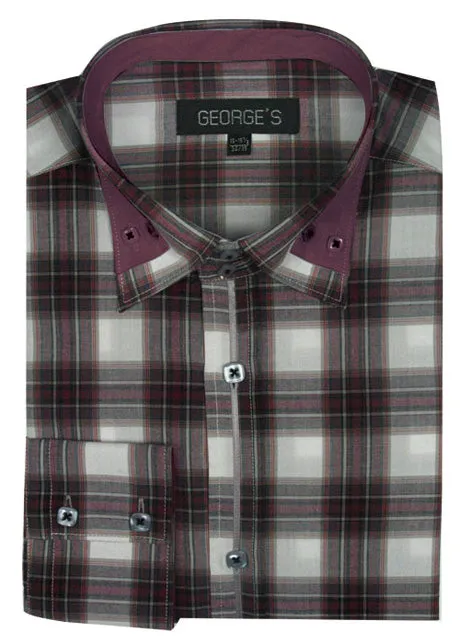 Fortino Landi AH607-BUR Mens Shirt