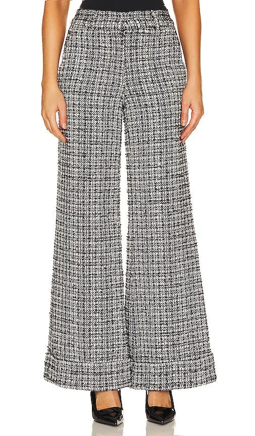 Generation Love Joey Tweed Pants in Black,White