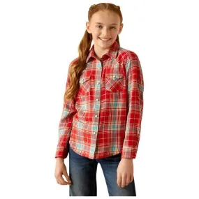Girl's Ariat Barn Plaid Shirt 10052470
