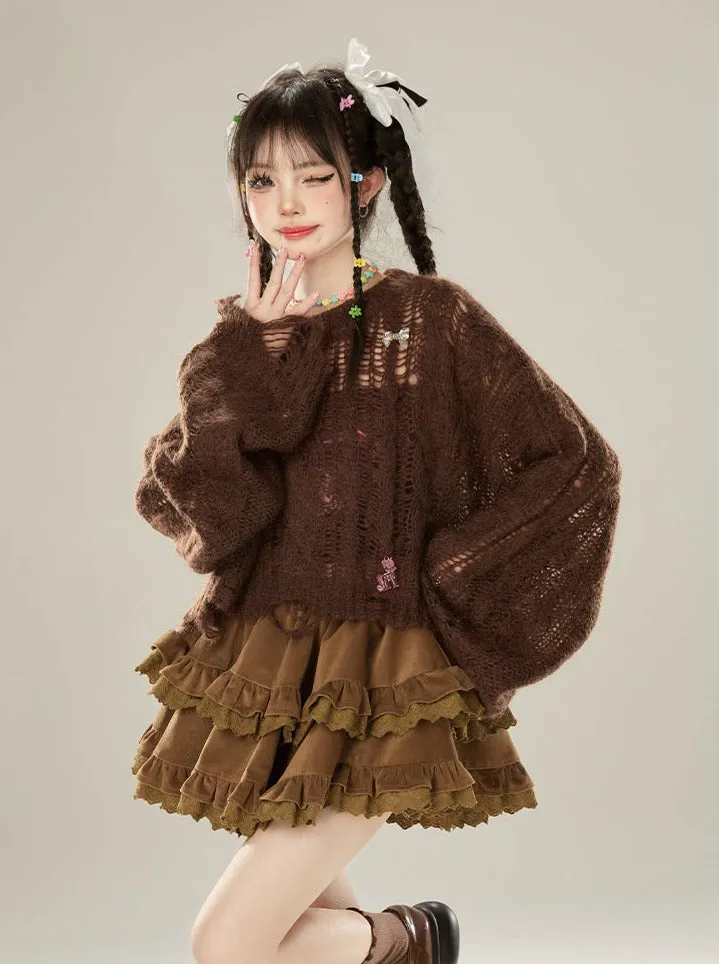 Knit Damaged Loose