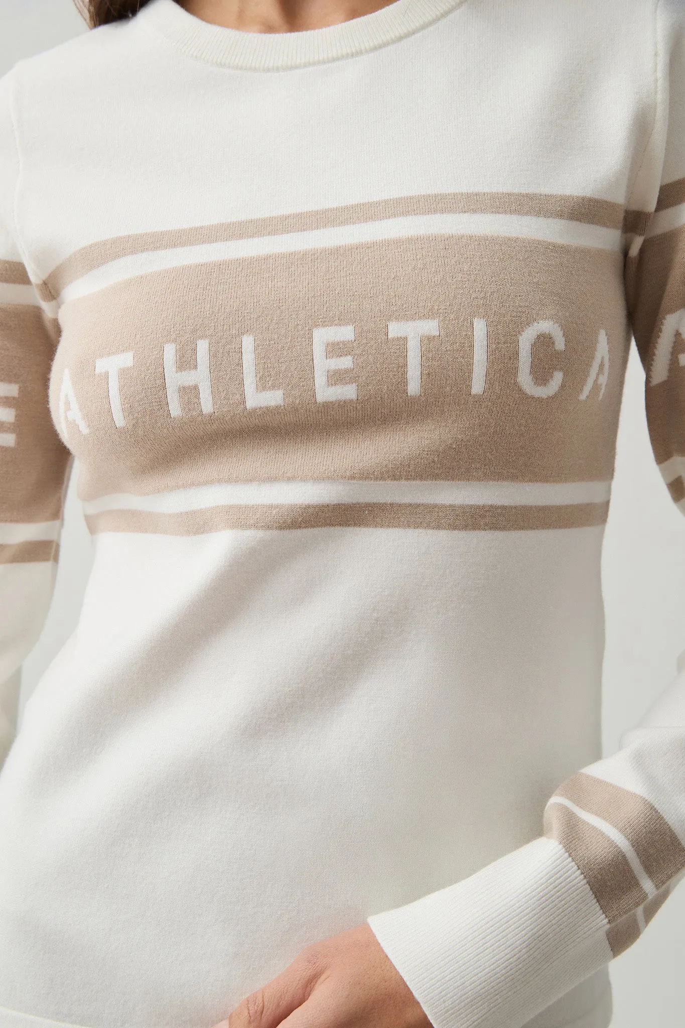 Long Sleeve Logo Knit Top 407