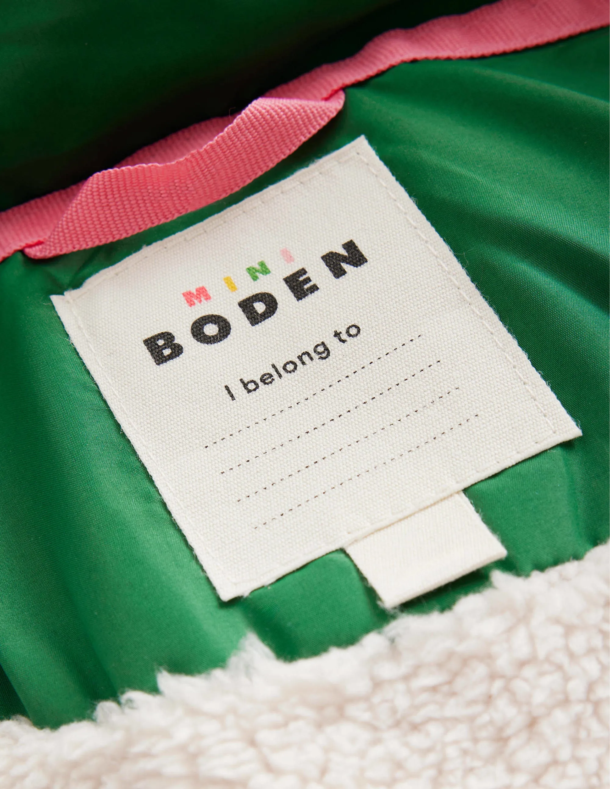 Longline Padded Coat-Deep Green