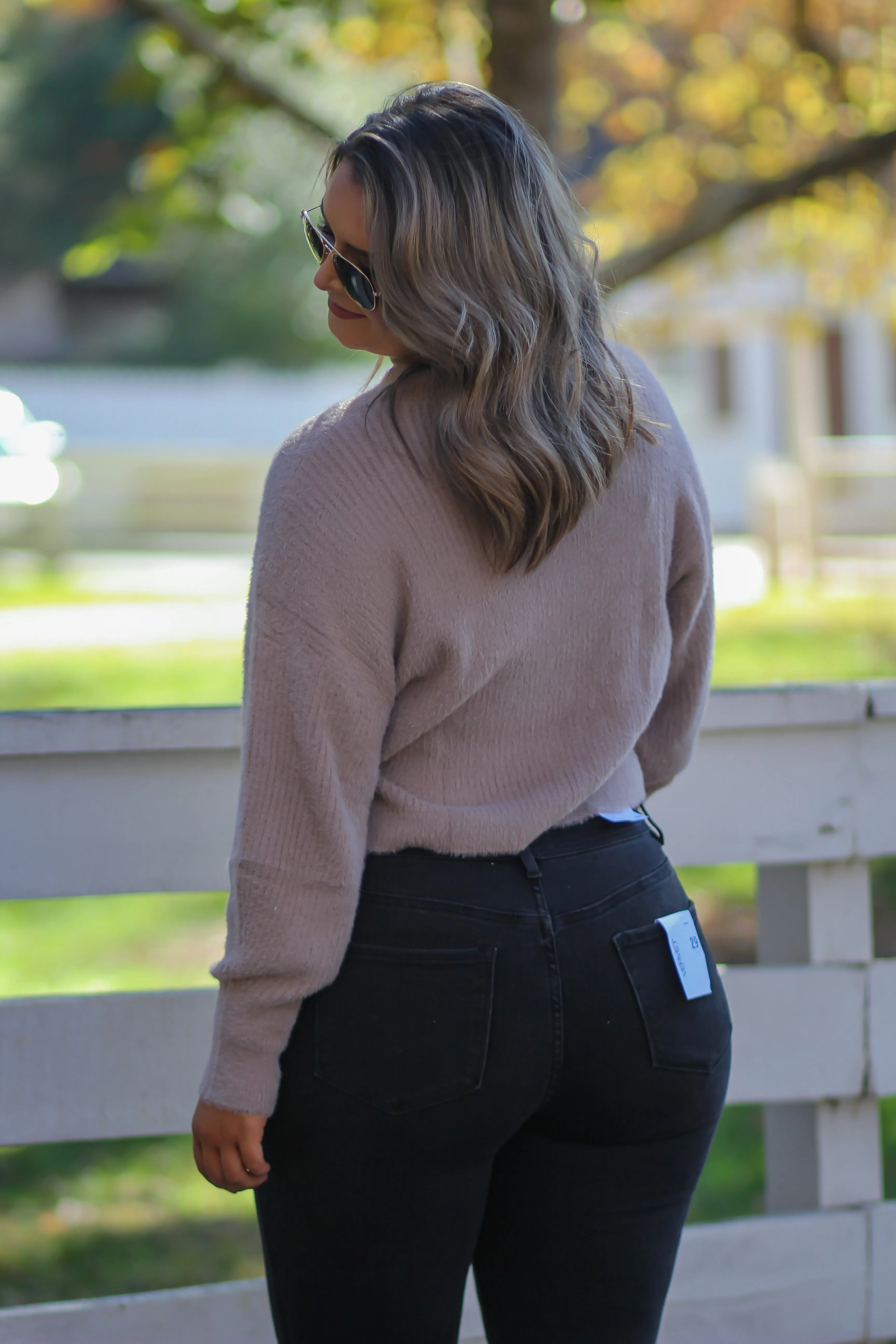Mocha Eyelash Knit Sweater