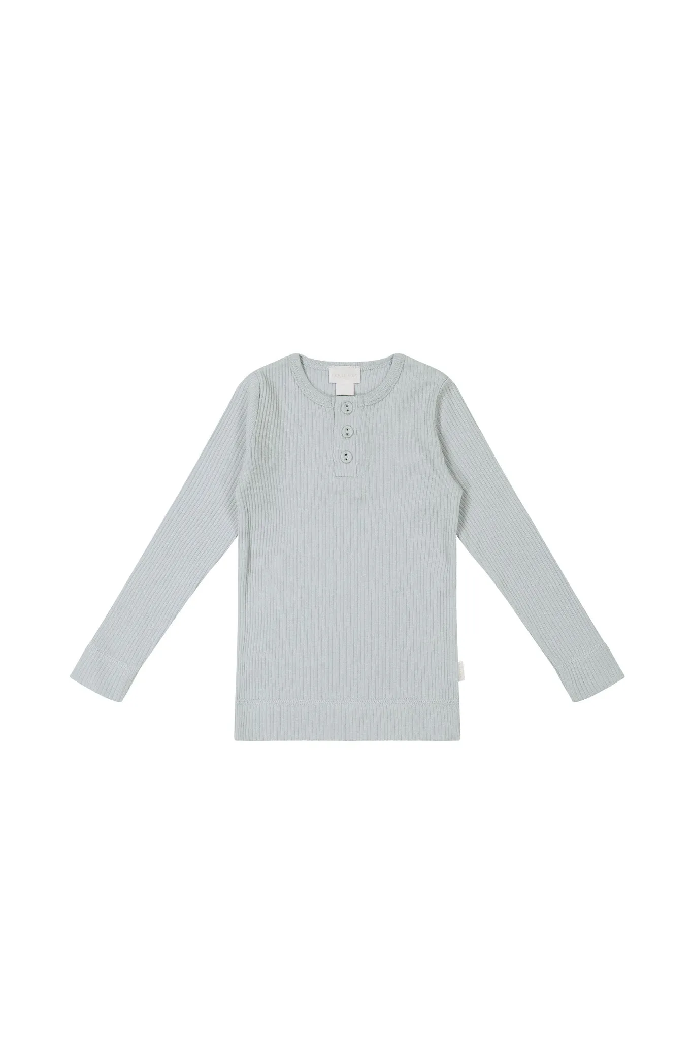 Organic Cotton Modal Long Sleeve Henley - North Star