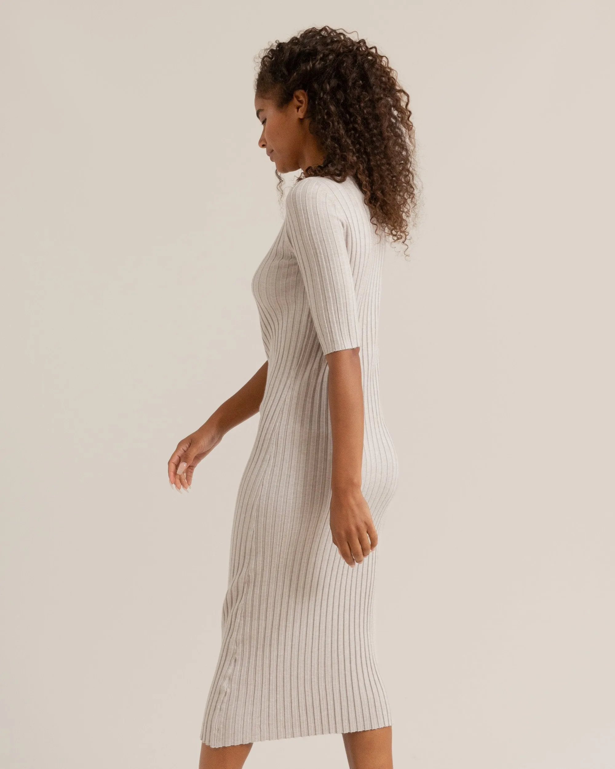 Reita Ribbed Sweater Dress