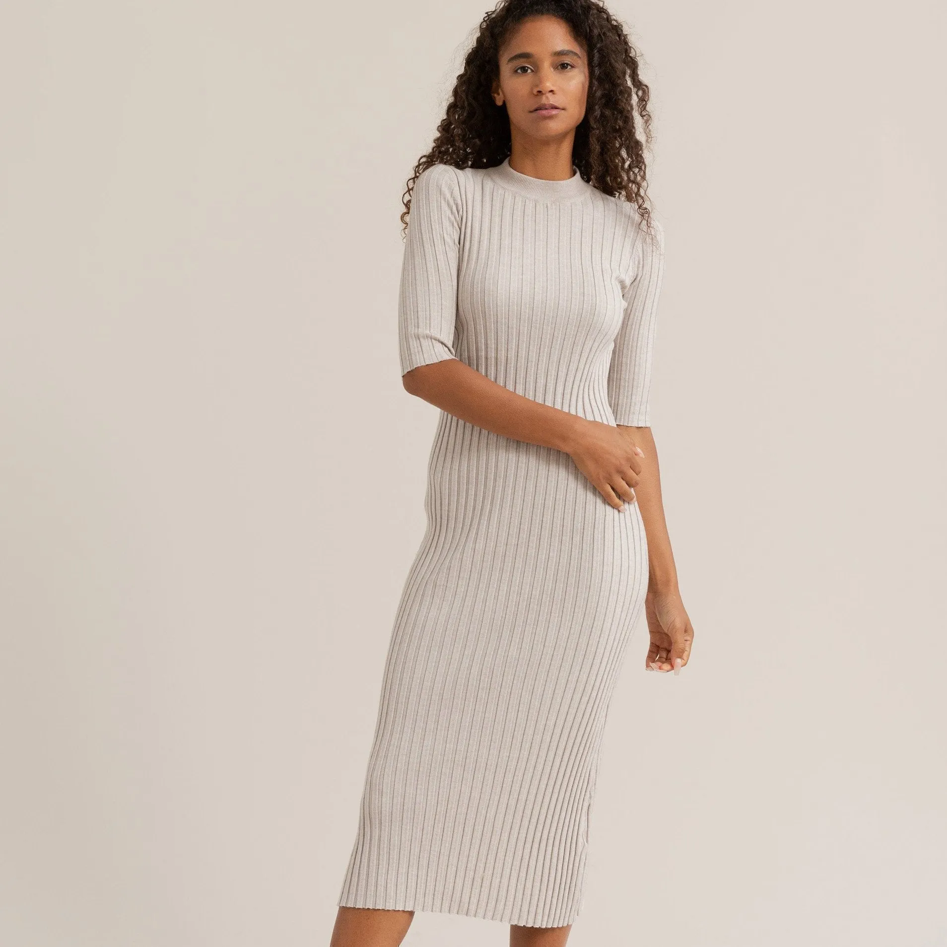 Reita Ribbed Sweater Dress