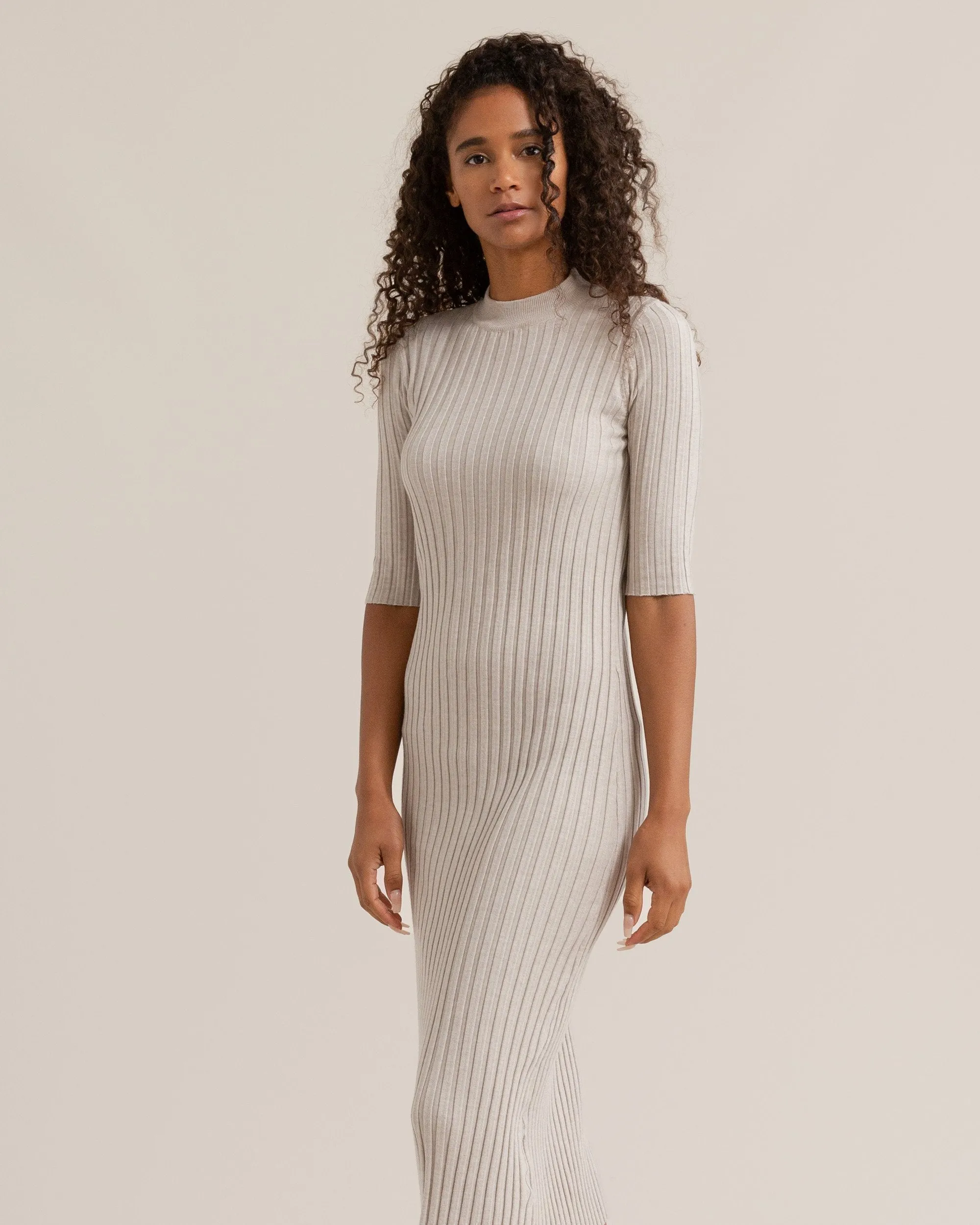 Reita Ribbed Sweater Dress