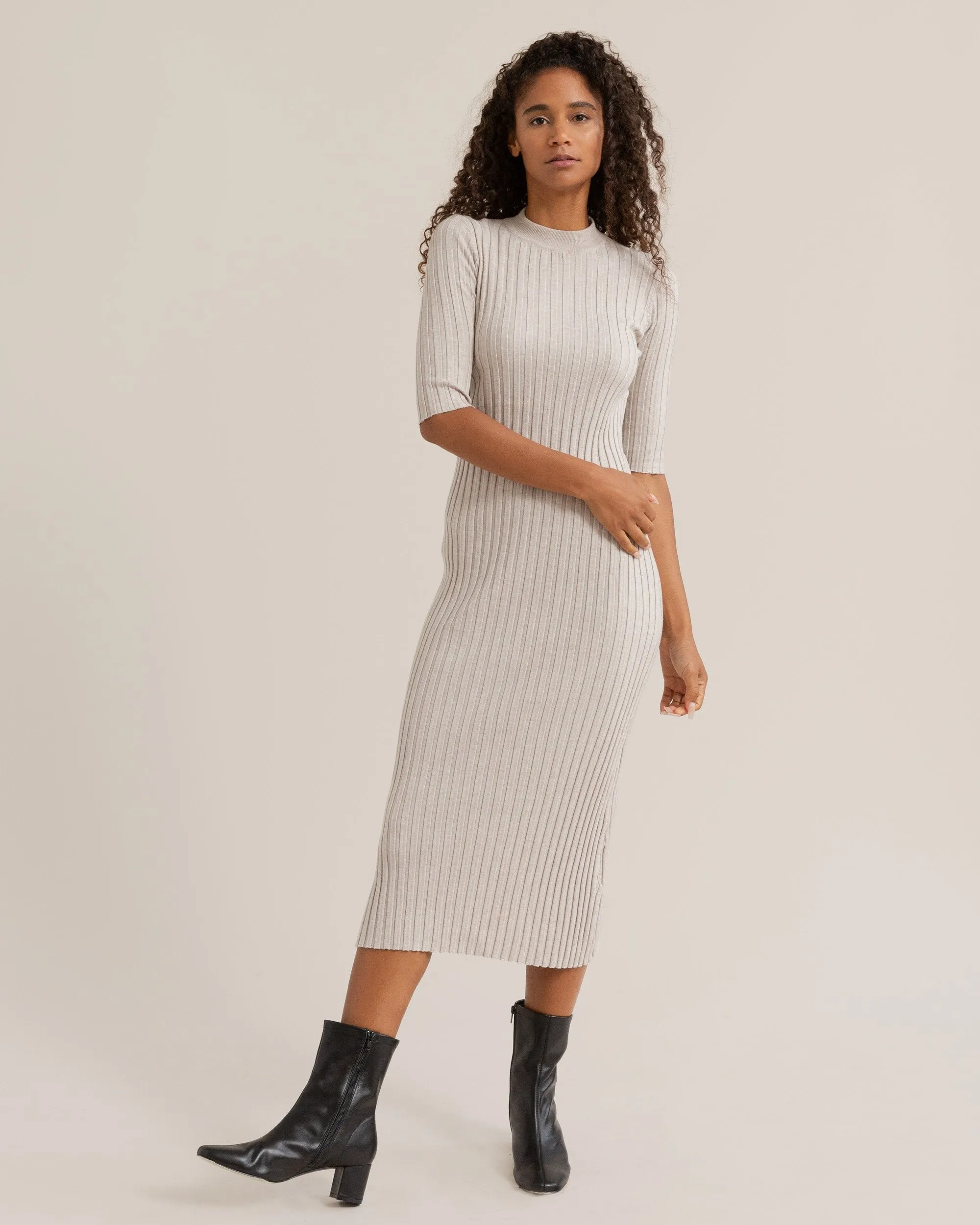 Reita Ribbed Sweater Dress